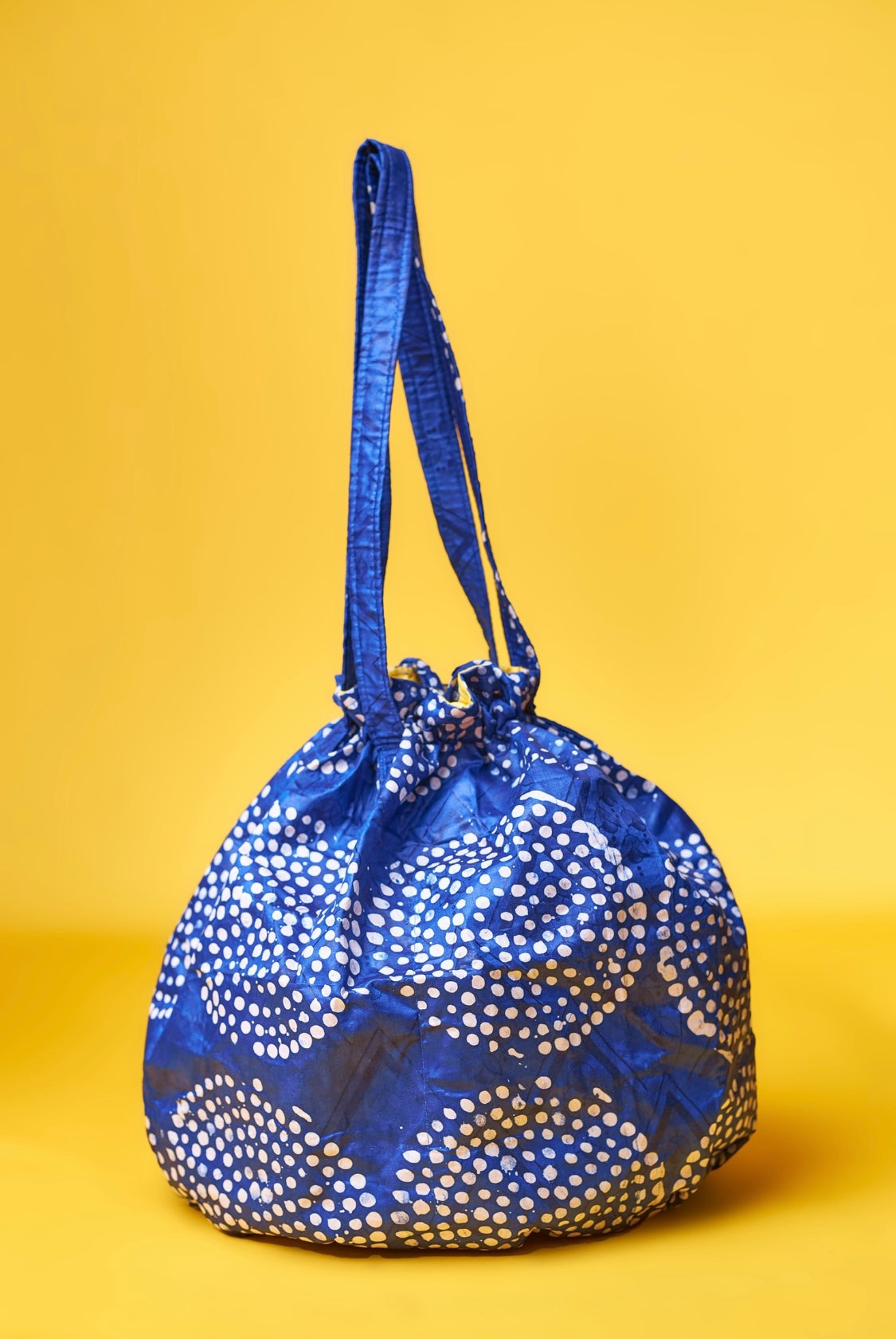 Mano Sakrim Batik Lined Bucket Bag