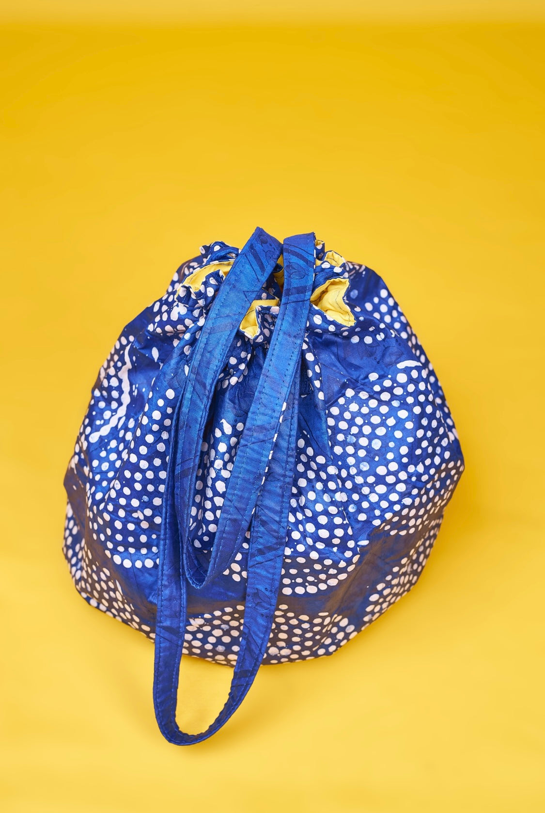 Mano Sakrim Batik Lined Bucket Bag