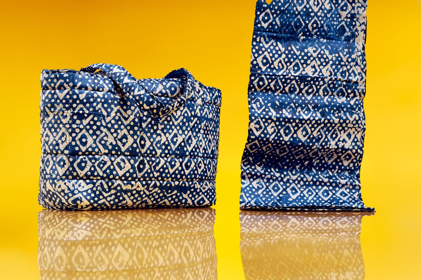 Sahn Batik Quilted Open Shoulder Bag