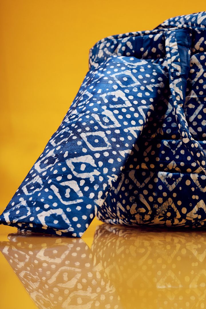 Sahn Batik Quilted Open Shoulder Bag