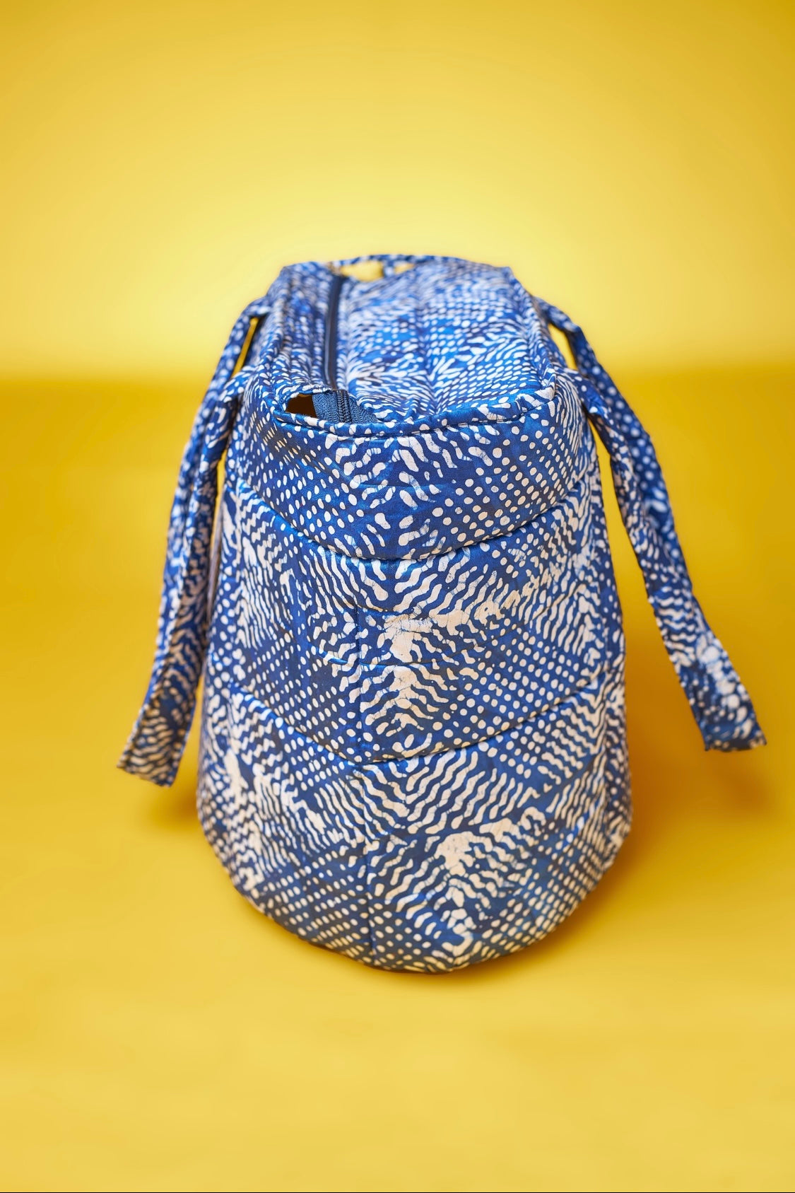 Makpele Batik Quilted Zipper Tote