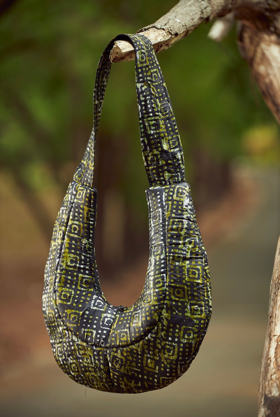 Soro Gbema Batik Quilted Crossbody Bag