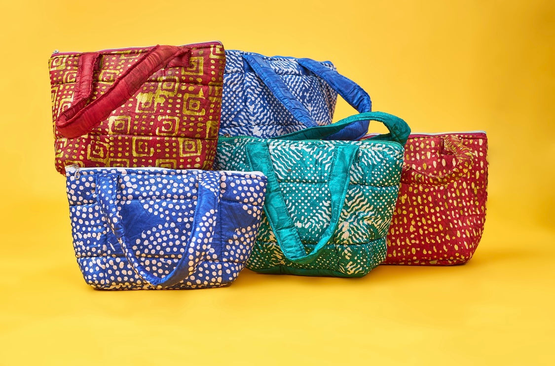 Kpaka Batik Quilted Occasion Tote