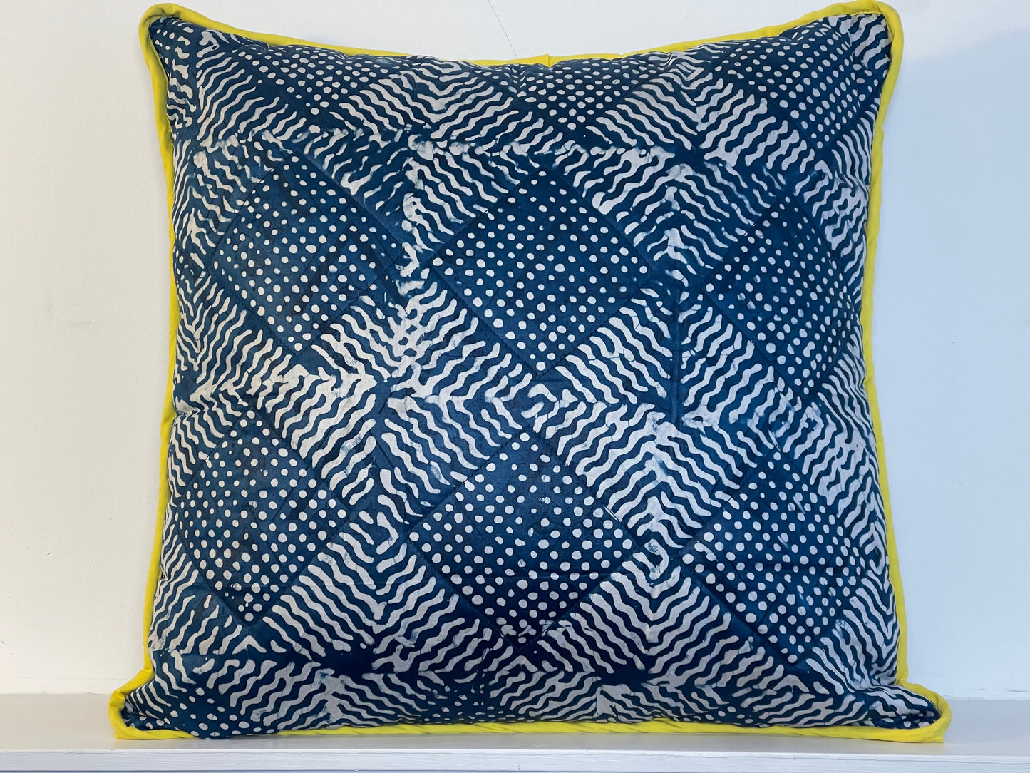 New - Large Malen Batik Quilted Luxe Cushion