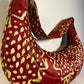 New-Yekomo Batik Quilted Small Underarm Boat Bag