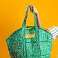 Malen Batik Quilted Open Tote