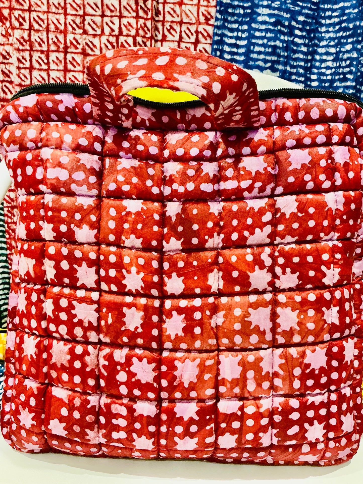 Barri Batik Quilted Small Tech Case