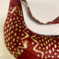 New-Yekomo Batik Quilted Small Underarm Boat Bag