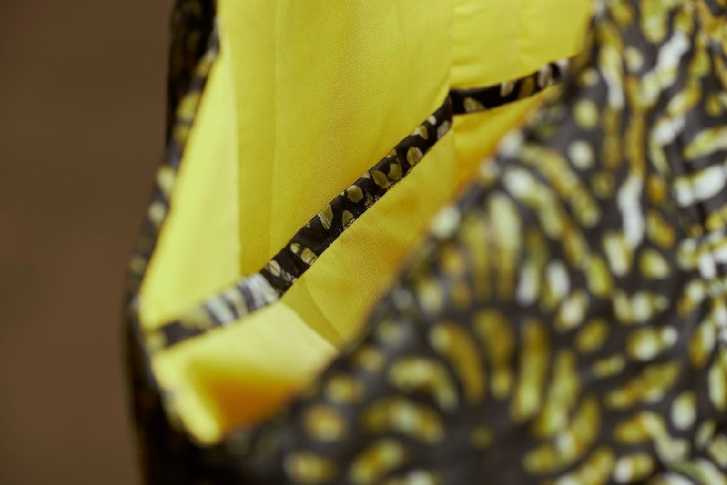 Malen Batik Quilted Open Tote