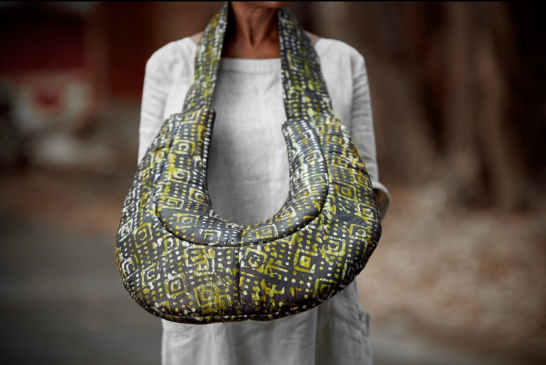 Soro Gbema Batik Quilted Crossbody Bag