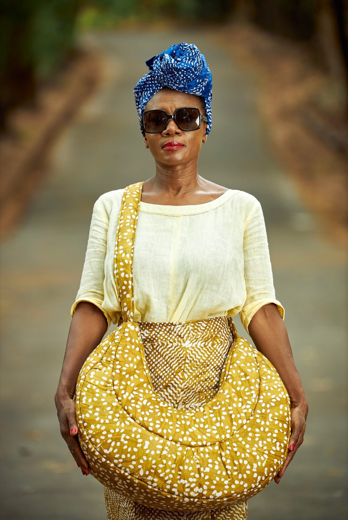 Kabonde Batik Quilted Jumbo Boat Bag - Main Image