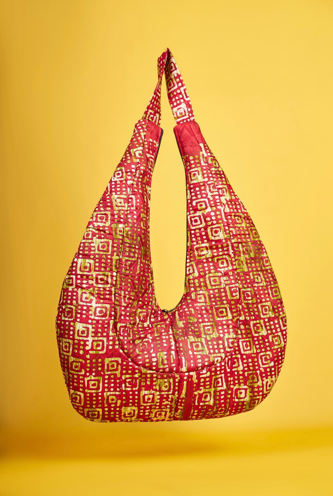 Soro Gbema Batik Quilted Crossbody Bag