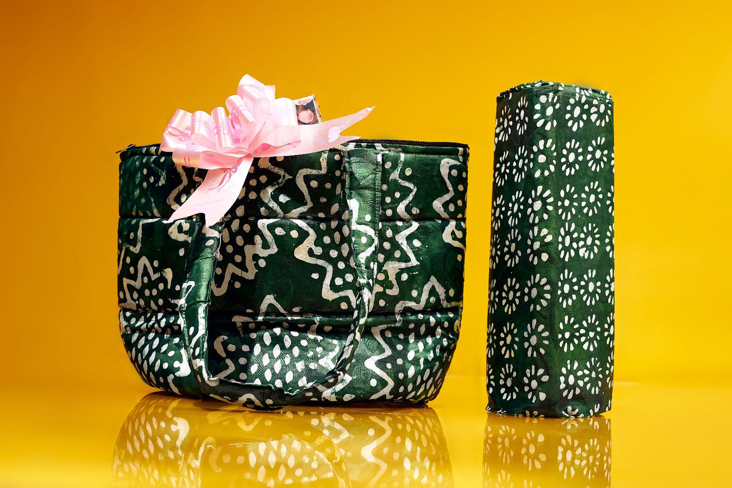 Peje Batik Quilted Zipper Shoulder Bag