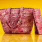 Peje Batik Quilted Zipper Shoulder Bag